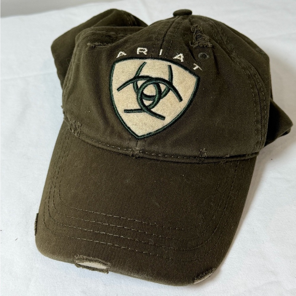 Ariat Unisex Western Classic Olive Green Cap Hat